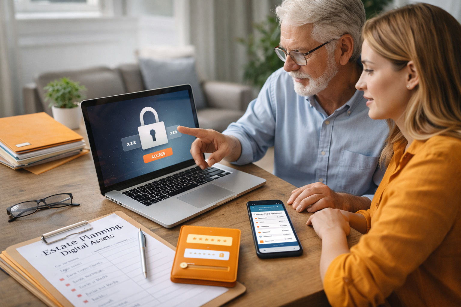 Digital legacy planning with technology and estate documents